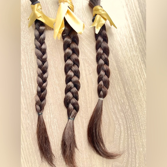 Dark Brown Virgin Straight Human Hair ~ 13 in - 3 ct